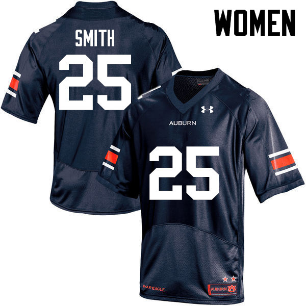 Women's Auburn Tigers #25 Jason Smith Navy College Stitched Football Jersey